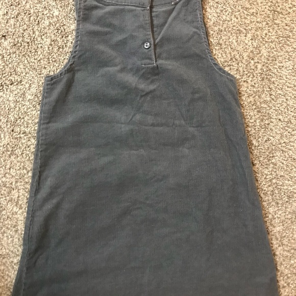 Grey corduroy pinafore poodle appliqué 5t EUC!🎀 - Picture 3 of 4
